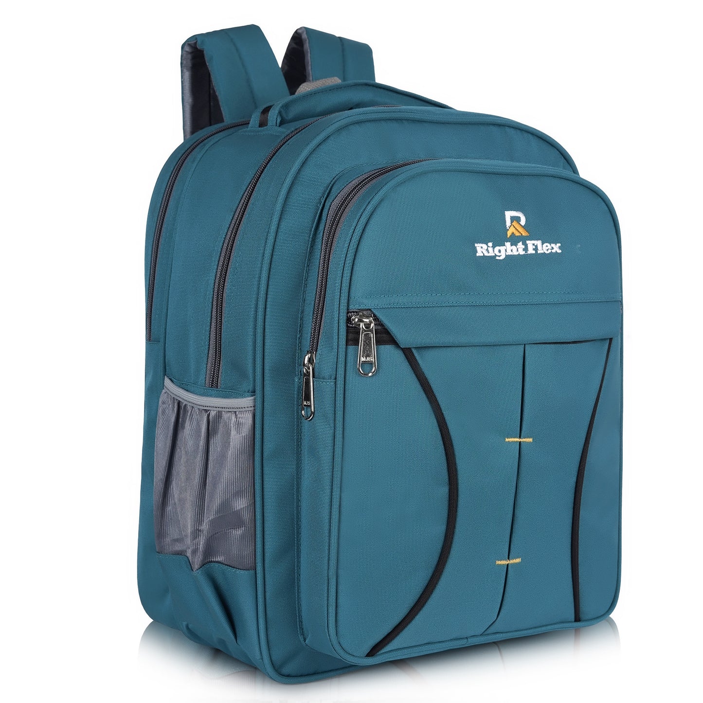 Right Flex Medium 30 L Backpack School bag for Class 2 to 5 Girls & Boys | 3 Compartments | Water-Resistant (Blue)