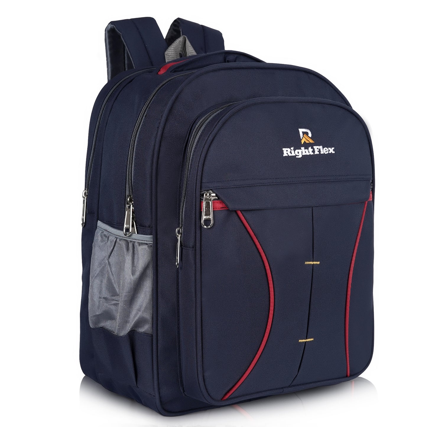 Right Flex Medium 30 L Backpack School bag for Class 2 to 5 Girls & Boys | 3 Compartments | Water-Resistant (Blue)