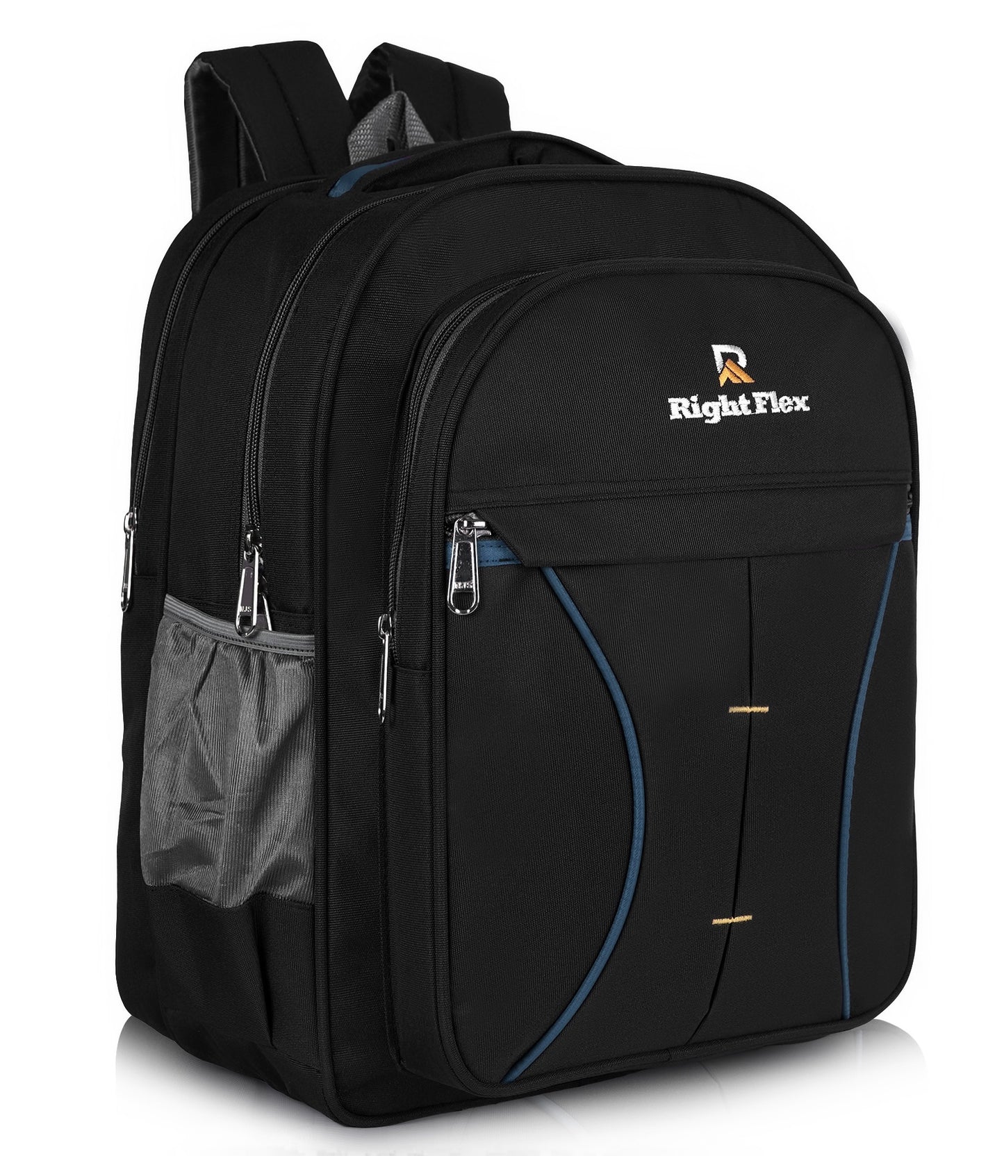 Right Flex Medium 30 L Backpack School bag for Class 2 to 5 Girls & Boys | 3 Compartments | Water-Resistant (Blue)