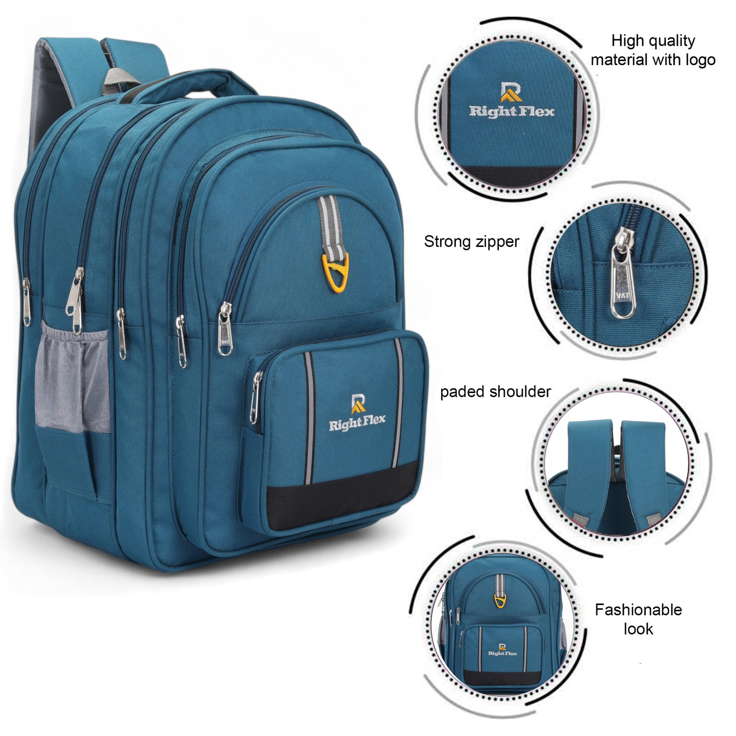 Right Flex Large 60 L Backpack High Quality Stylish Casual Waterproof School Bag Class 5th to 10th